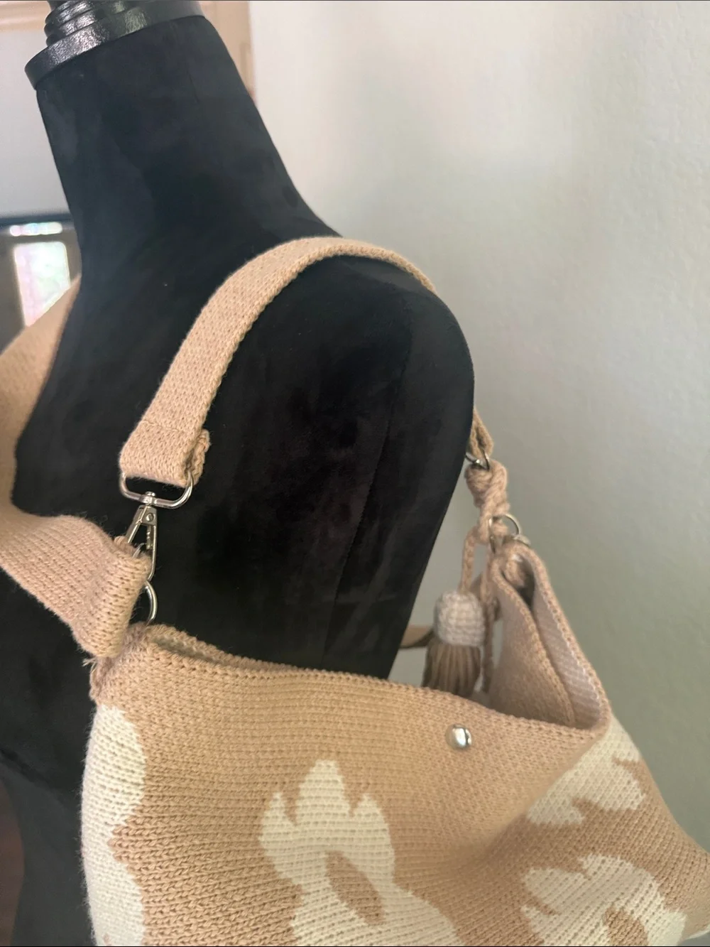 Crochet Flower tote, crossbody/ shoulder